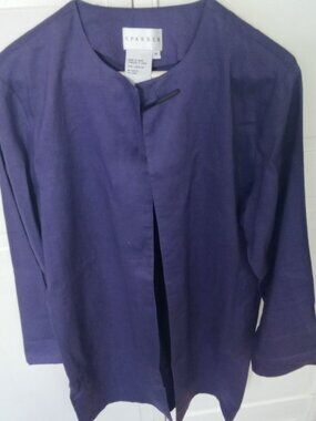 Purple Spring Dazzle Tunic Blazer
